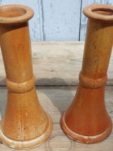 Bougeoirs en grès