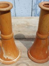 Bougeoirs en grès