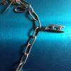 Vintage bracelet en argent avec porte bonheur 