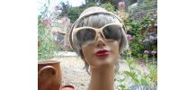 LUNETTES DE SOLEIL JEAN LEMPEREUR BLANC NEUF RETRO VINTAGE 