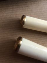 Fume cigarette ivoire et or ancien, 2 corps