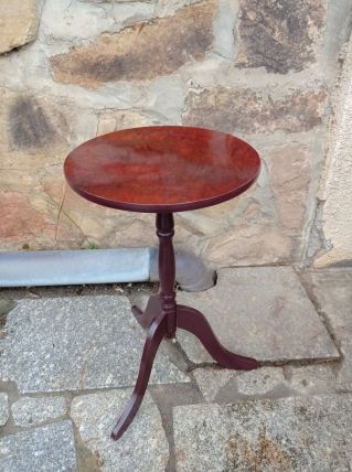 Guéridon en bois marquèterie