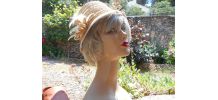 CHAPEAU PAILLE NEUF T 56-57 CLOCHE 1925 -1