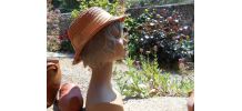 CHAPEAU DE PAILLE ANCIEN RETRO VINTAGE BEIGE T 56-57 TBE 