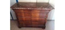 Commode avec marbre