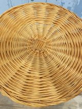 table basse ronde en osier