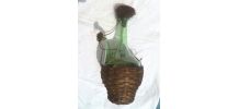 carafe  ancienne  ,  en verre , vintage