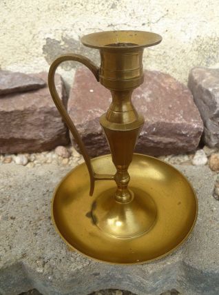 bougeoir en laiton , vintage  