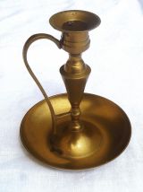 bougeoir en laiton , vintage  