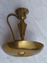 bougeoir en laiton , vintage  