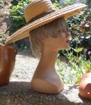 chapeau capeline 1900 -1930 PAILLE TBE ANCIEN VINTAGE 