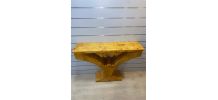 Console Art Déco papillon en bois de hêtre