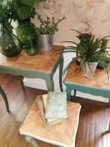 tables gigognes - camaïeu de vert