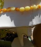 MAGNIFIQUE COLLIER EN AMBRE DE LA BALTIQUE 45 CM VERITABLE 