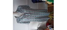 Robe pin up rayée chemisier made in France