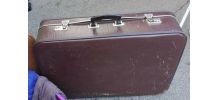 Grande valise vintage marron