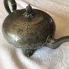 Ancienne théière anglaise en étain du 19e siecle
