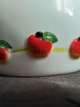 Pot à lait " pomme", décor bucolique