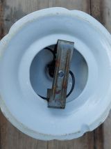 plafonnier en porcelaine et opaline art déco