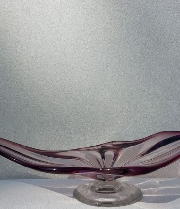 centre de table en verre soufflé
