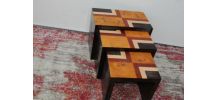 TROIS TABLES GIGOGNE ART DECO