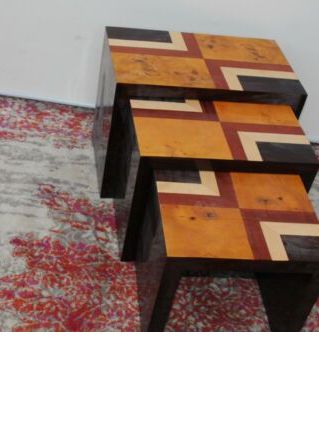 TROIS TABLES GIGOGNE ART DECO