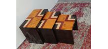 TROIS TABLES GIGOGNE ART DECO