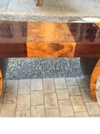 Console Art Deco en Pallisandre loupe dorme