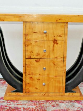 Console art deco 4 tiroirs