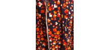 Robe tablier orange et marine
