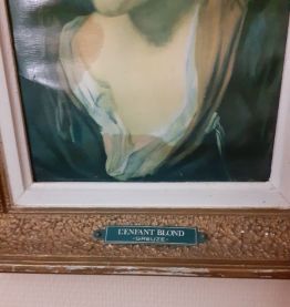 Tableau L'enfant Blond Creuse