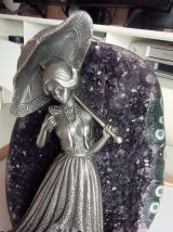 C'est Noël !Magnifique Amethyste et figurine des Etains du P