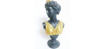 Statue du buste de la déesse  Artémis En marbre coulé
