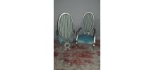 2 fauteuils de style Louis XV