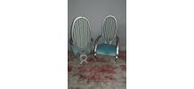 2 fauteuils de style Louis XV