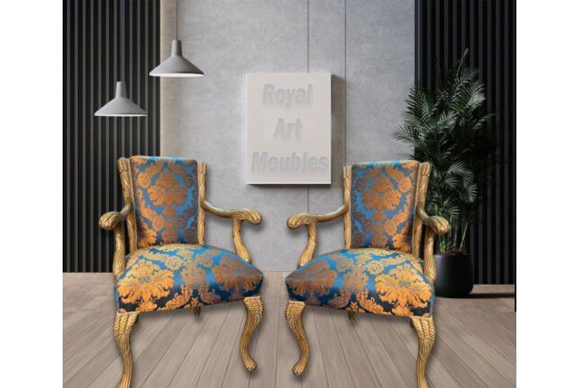 2 Fauteuils de Style Louis XV