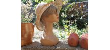 CAPELINE CHAPEAU VINTAGE RETRO PAILLE T 57 QUASI NEUF