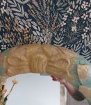 Miroir vintage finitions dorées