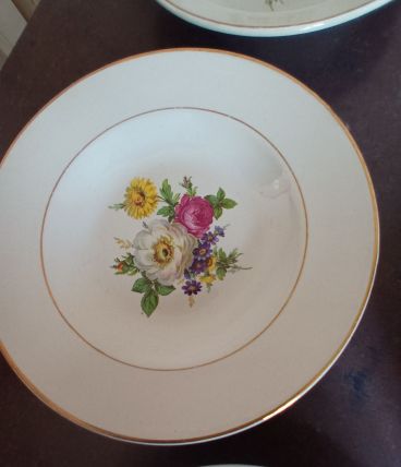 6 assiettes creuses an 50 Badonviller