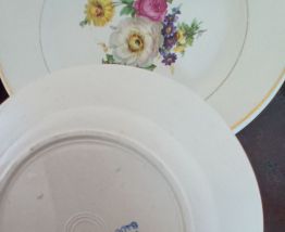 6 assiettes plates an50 Badonviller