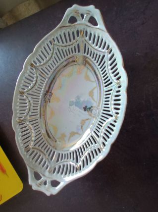 Corbeille a fruits ajouree doree
