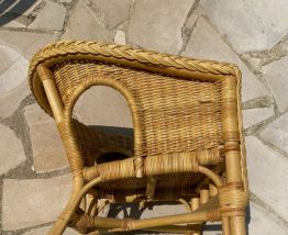 Fauteuil en rotin enfant