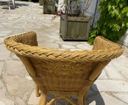Fauteuil en rotin enfant