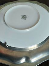 Assiette porcelaine et étain Métiers du vieux Paris