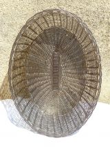corbeille en fil argenté , vintage