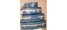 Valises gigognes hôtesse de l'air vintage - lot de 4