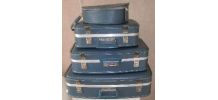 Valises gigognes hôtesse de l'air vintage - lot de 4