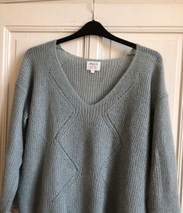 Pull col V mohair de Maison 123