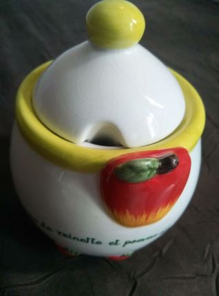 Sucrier ' pomme'  bucolique 