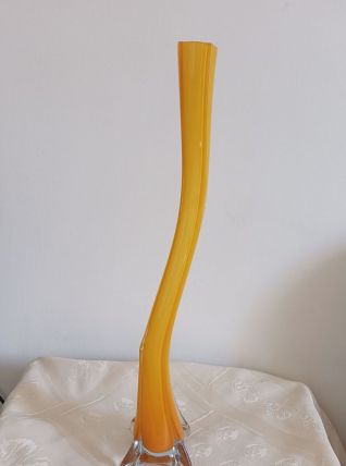 Vase soliflore en verre de Murano 